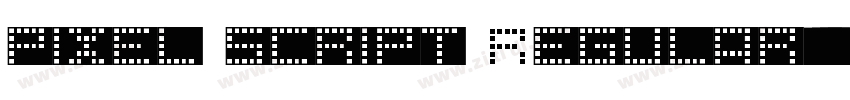 pixel script Regular字体转换